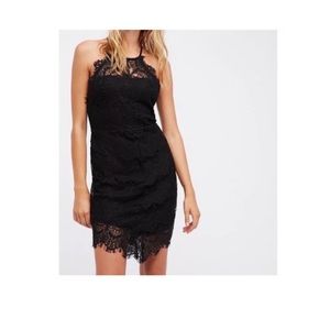 Free People lace she's got it high neck lace dress